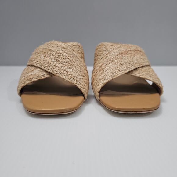 NEW Lauren Ralph Lauren Freddi Sandal Slide Slip On Raffia Size 10 - Picture 8 of 14